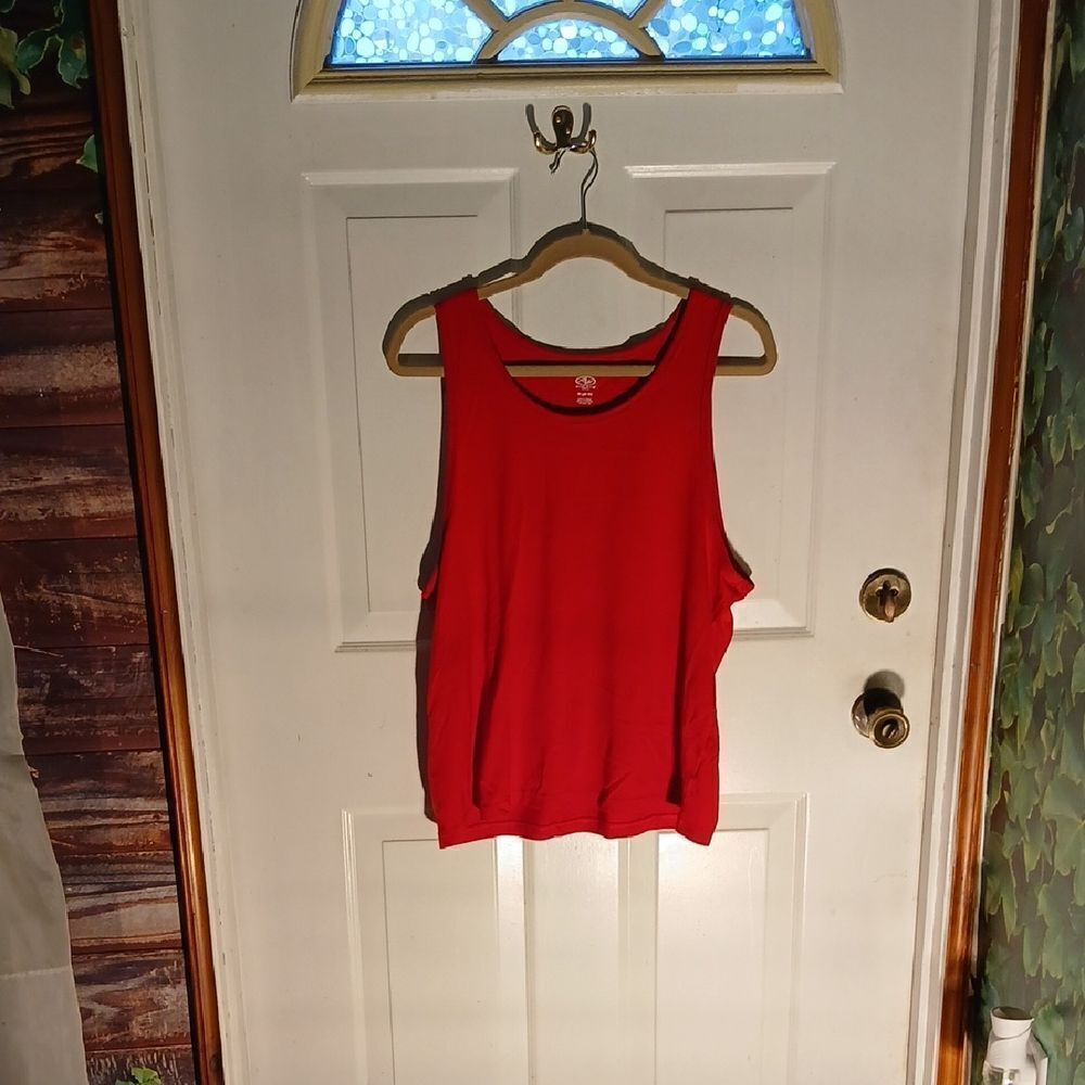 Athletic Works Red Men's Tank Top RL42